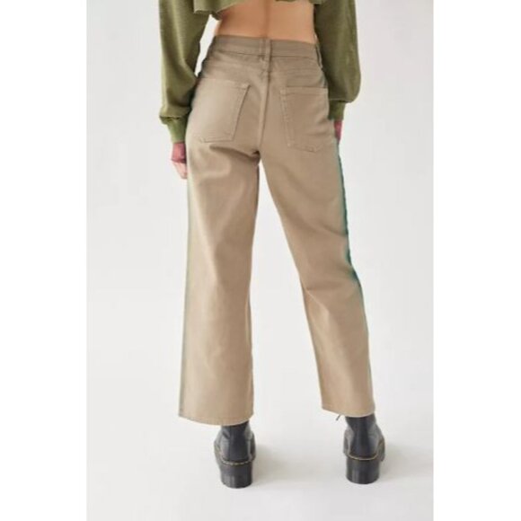 BDG Urban Outfitters Women's High & Wide Jeans Sz 26 Beige Green New - Picture 4 of 11
